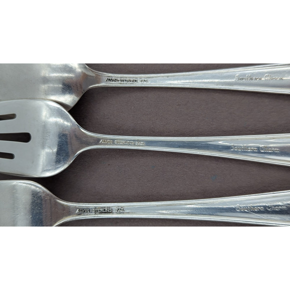 Alvin Southern Charm Sterling Silver 4 Pc Place Setting No Monogram - Picture 6 of 10